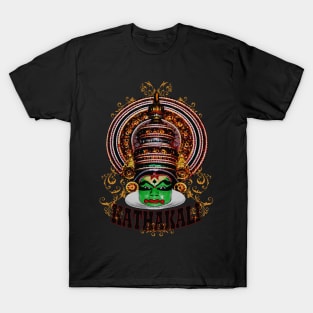 Kathakali Dancer Closeup T-Shirt